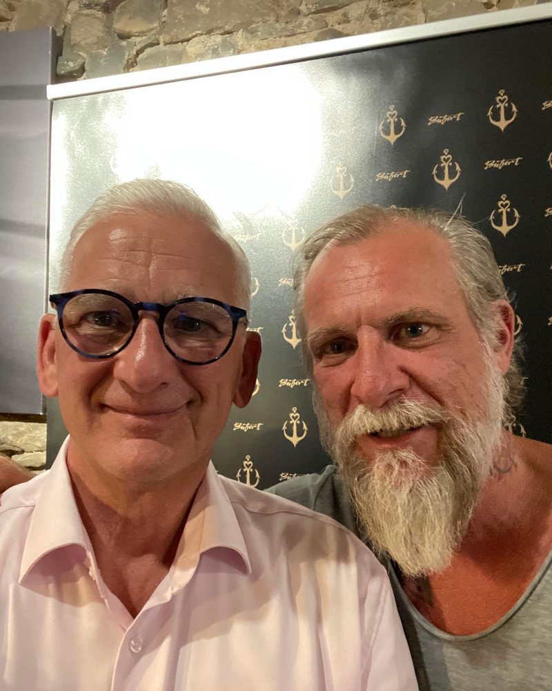 Patrick Kukuck bei einem Besuch im Salon Bubert